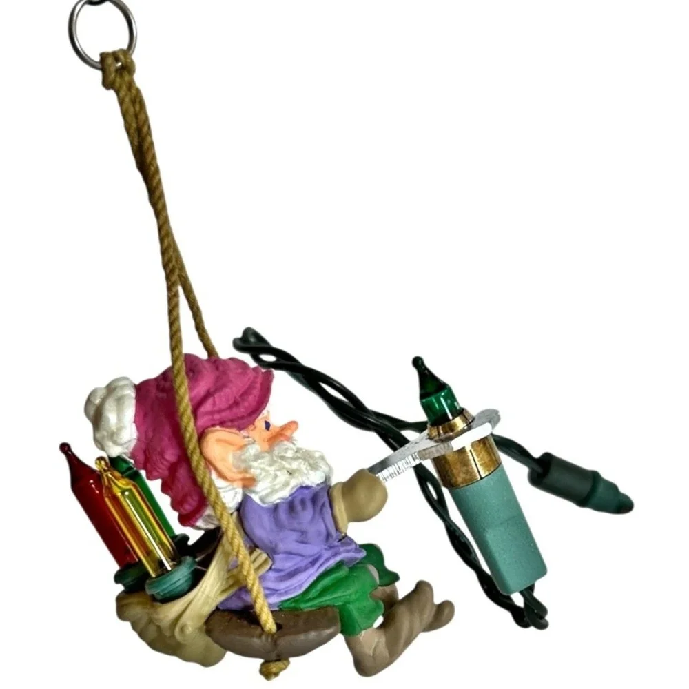 Hallmark Keepsake Ornament North Pole Power Light Elf Christmas Lineman 1987